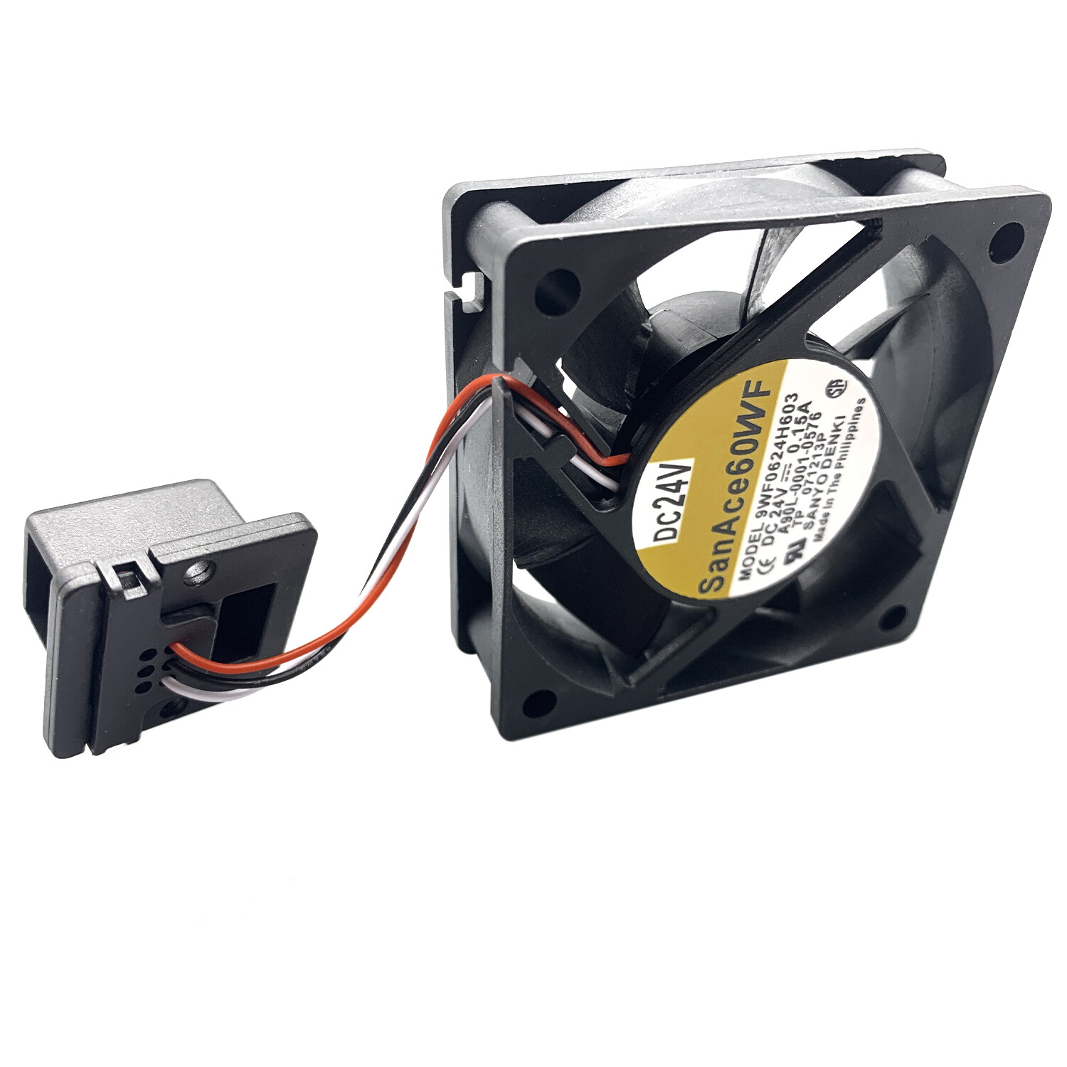 New 3-Wires 24V 0.15A Cooling Fan 9WF0624H603 Black For FANUC A90L-0001-0576 USA