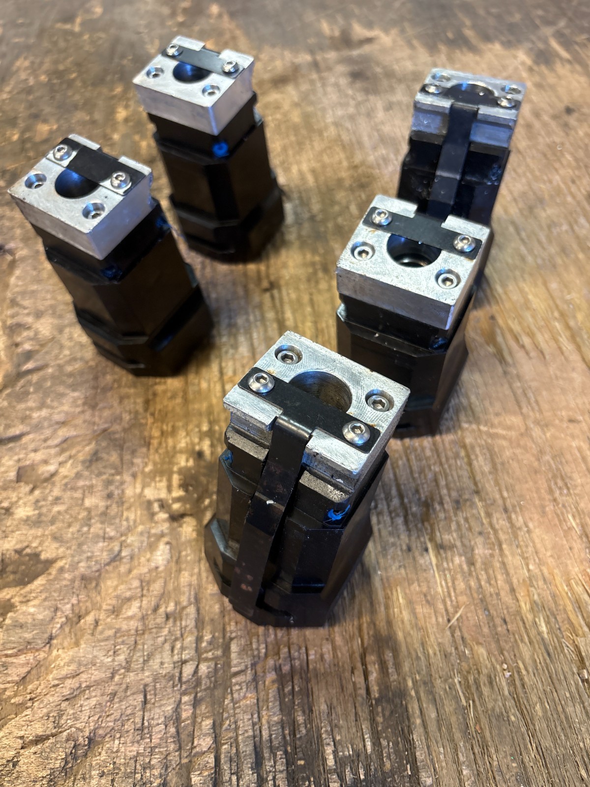 Lot of (5) MAKINO A55 DELTA HMC HORIZONTAL MACHINING CENTER_TOOL POD POT HOLDERS