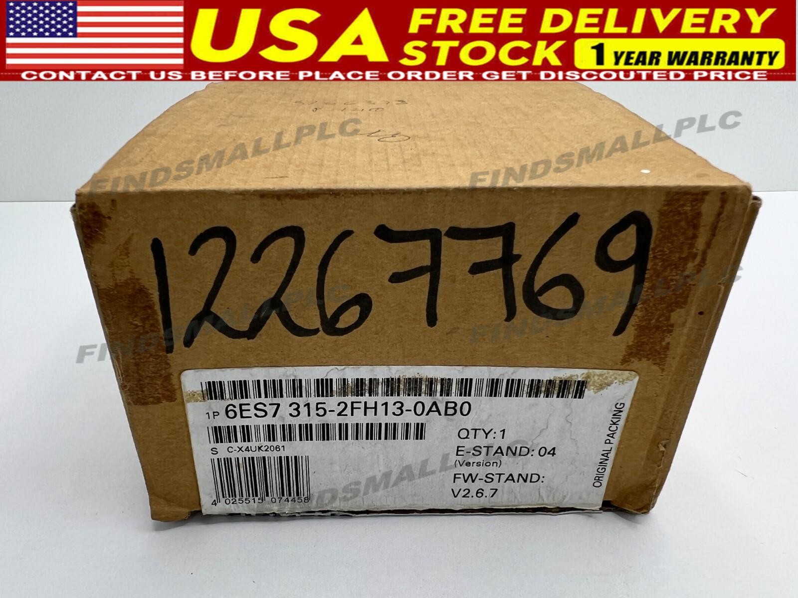 New Siemens 6ES7315-2FH13-0AB0 6ES7 315-2FH13-0AB0 SIMATIC CPU315F-2 PN/DP