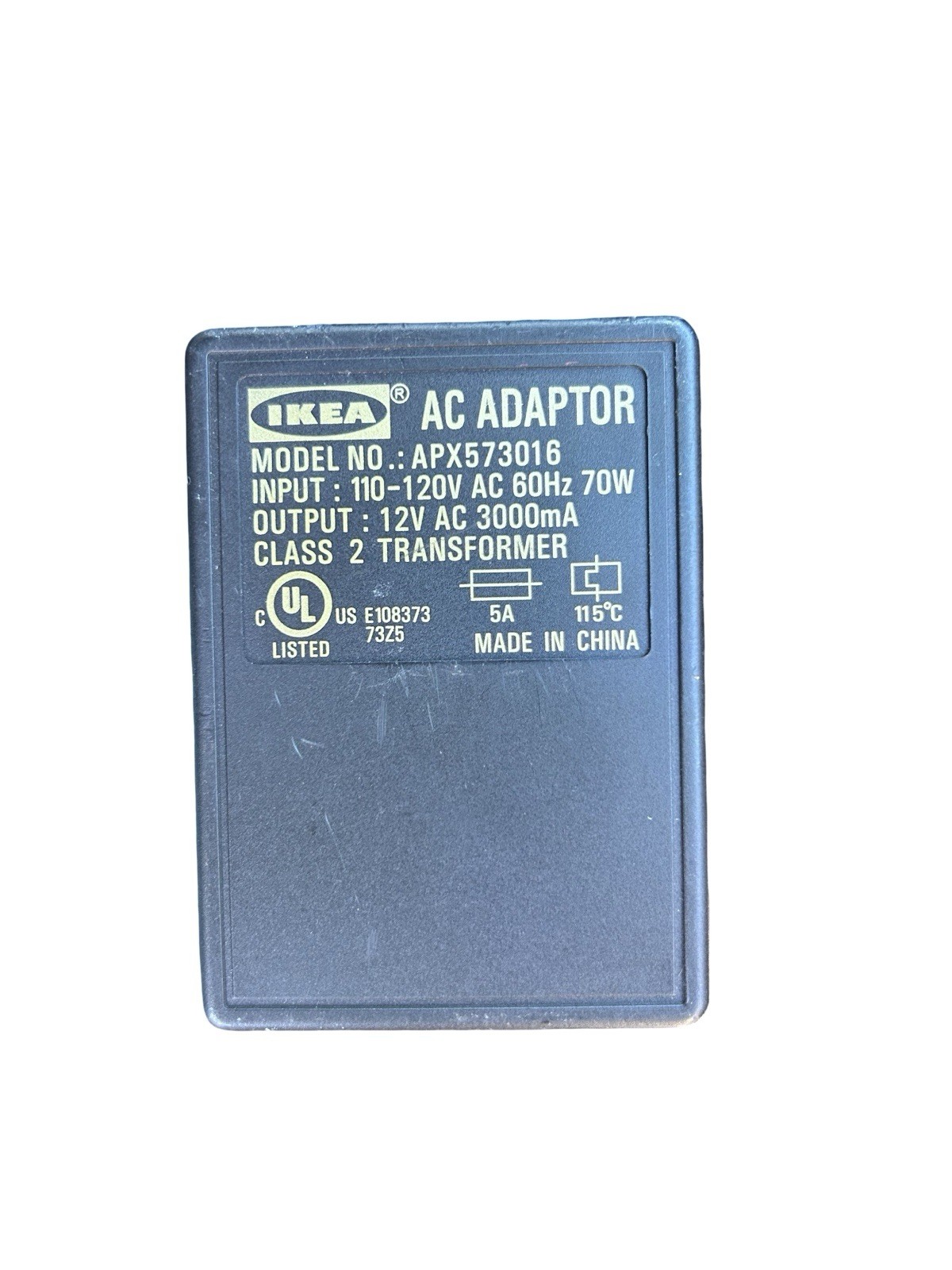 Ikea apx573016 ac adaptor Class 2 Transformer