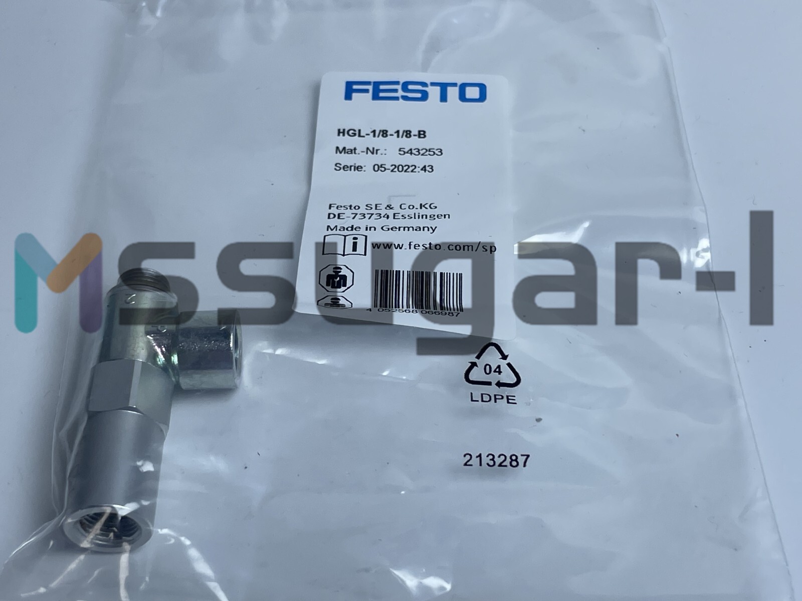 1PCS New Festo throttle valve HGL-1/8-1/8-B 543253 Fast Ship