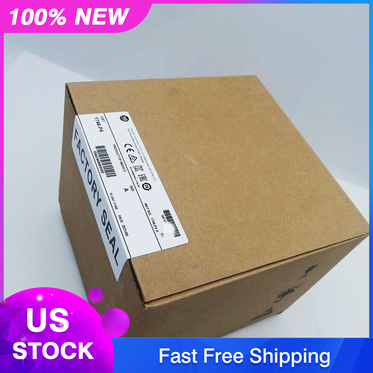 New Sealed Allen-Bradley 1746-P4 SER A SLC 500 Power Supply Module AB 1746-P4