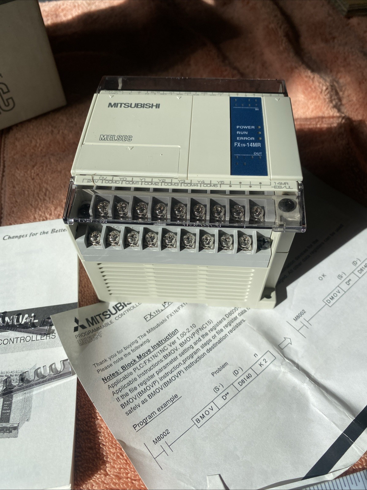 Mitsubishi Programmable Controller MELSEC-F FX1N-14MR-ES/UL New In Box