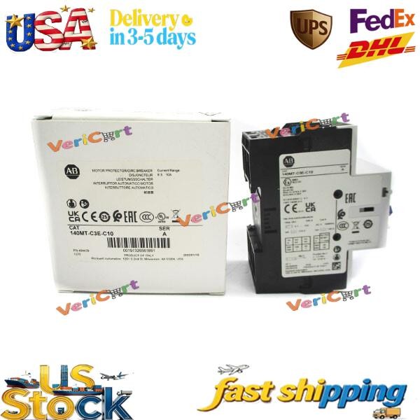 ALLEN BRADLEY 140MT-C3E-C10 690V 6.3-10A (WH) NSMP NEW US Free Tax