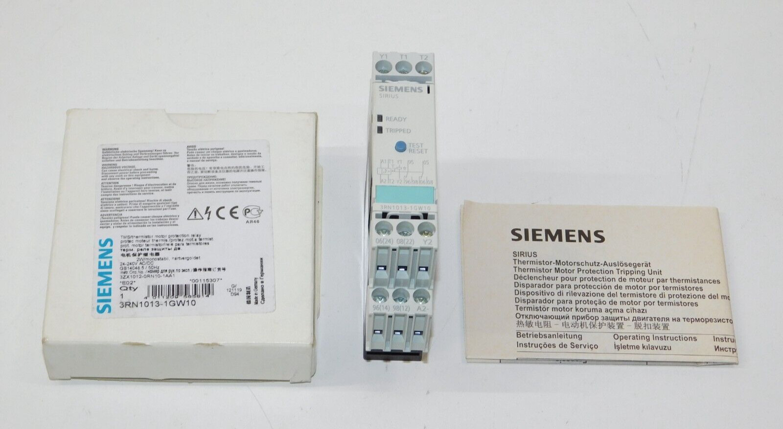 New Siemens 3RN1013-1GW10 Sirius TMS Thermistor Motor Protection Relay Module