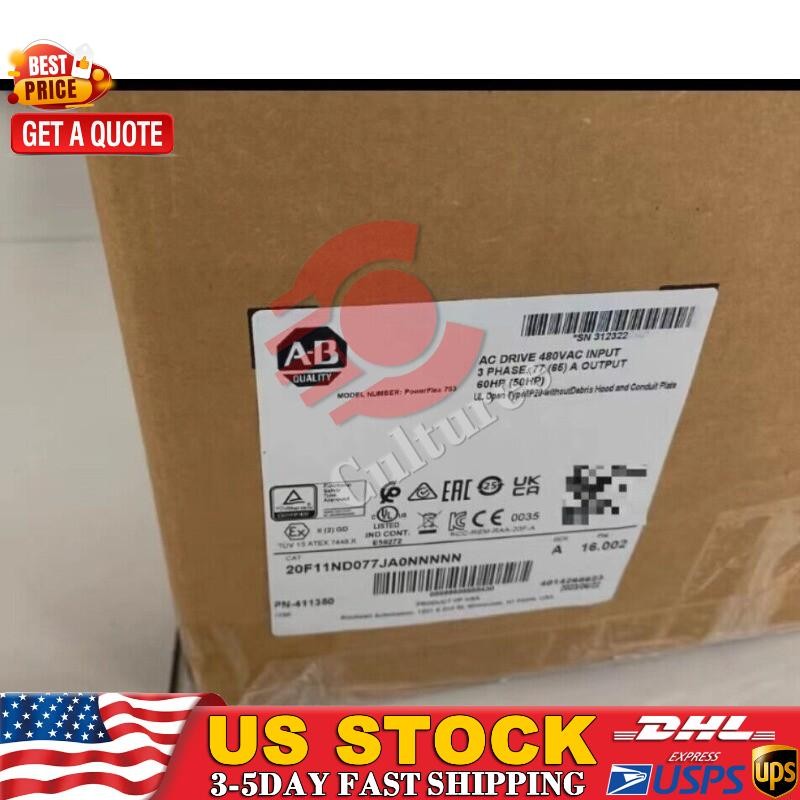 Allen Bradley 20F11ND077JA0NNNNN AB PowerFlex 753 77A AC Drive