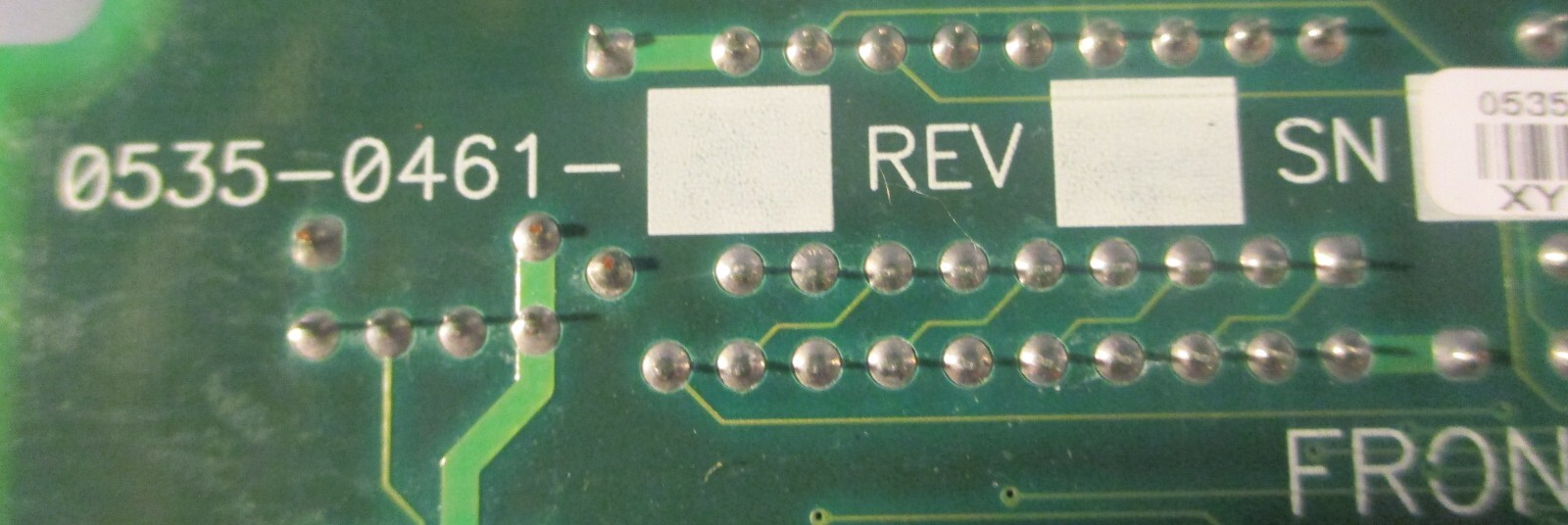 Hardy Instruments 0535-0461-04 Rev H Front Panel Display PWA HI 2151/30WC-RM