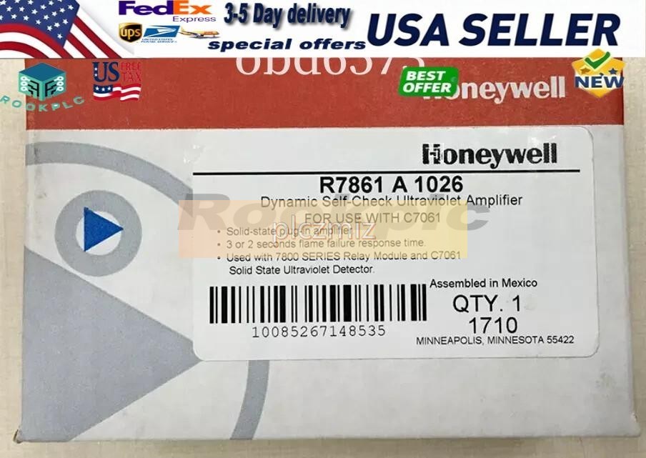 1 year warranty express NEW Honeywell R7861A1026 UV flame amplifier R7861 A 1026