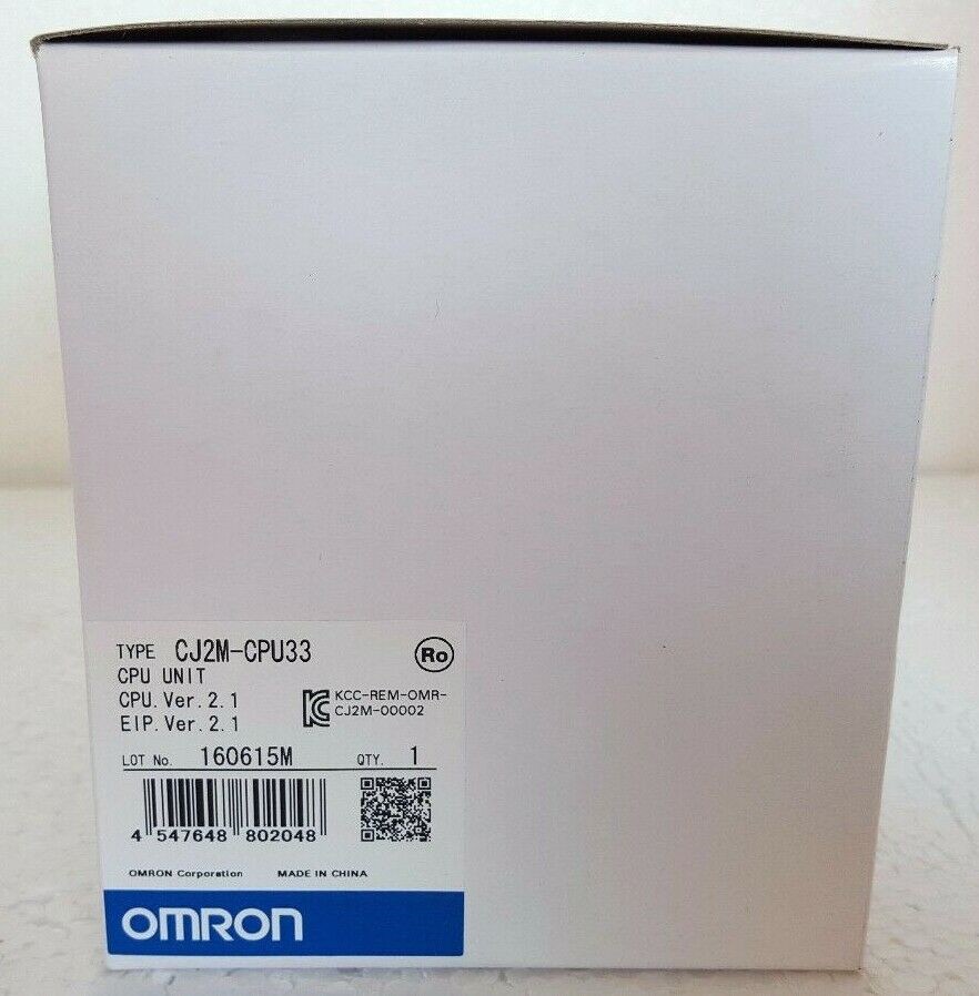 One New Omron CJ2M-CPU33 CPU Unit CJ2MCPU33 In Box Fast Shipping US Free TAX