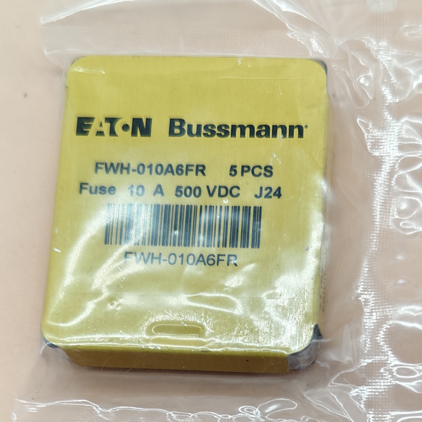 5pc new fuse BUSSMANN FWH-010A6F 10A 500V in box Free shipping