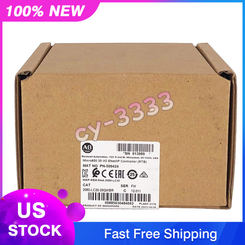 1PC NEW Allen-Bradley 2080-LC20-20QWBR Plug-In Module PLC Fast Delivery