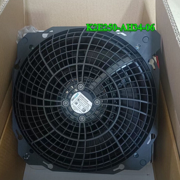 1PC new K2E250-AH34-06 Ebmpapst fan 230VAC filter fan 95/135W Rittal cabinet fan