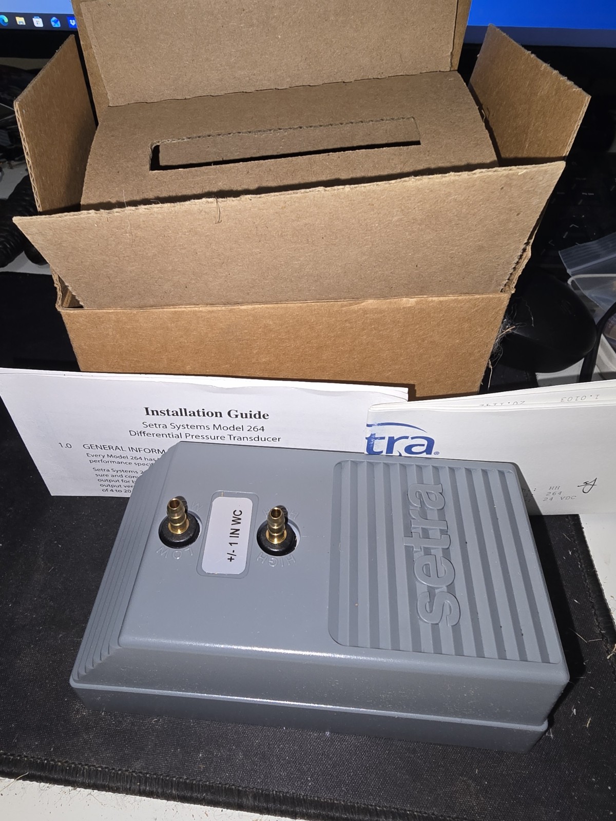 Setra DPT2641-001B-A : Differential Pressure Transducer – NEW