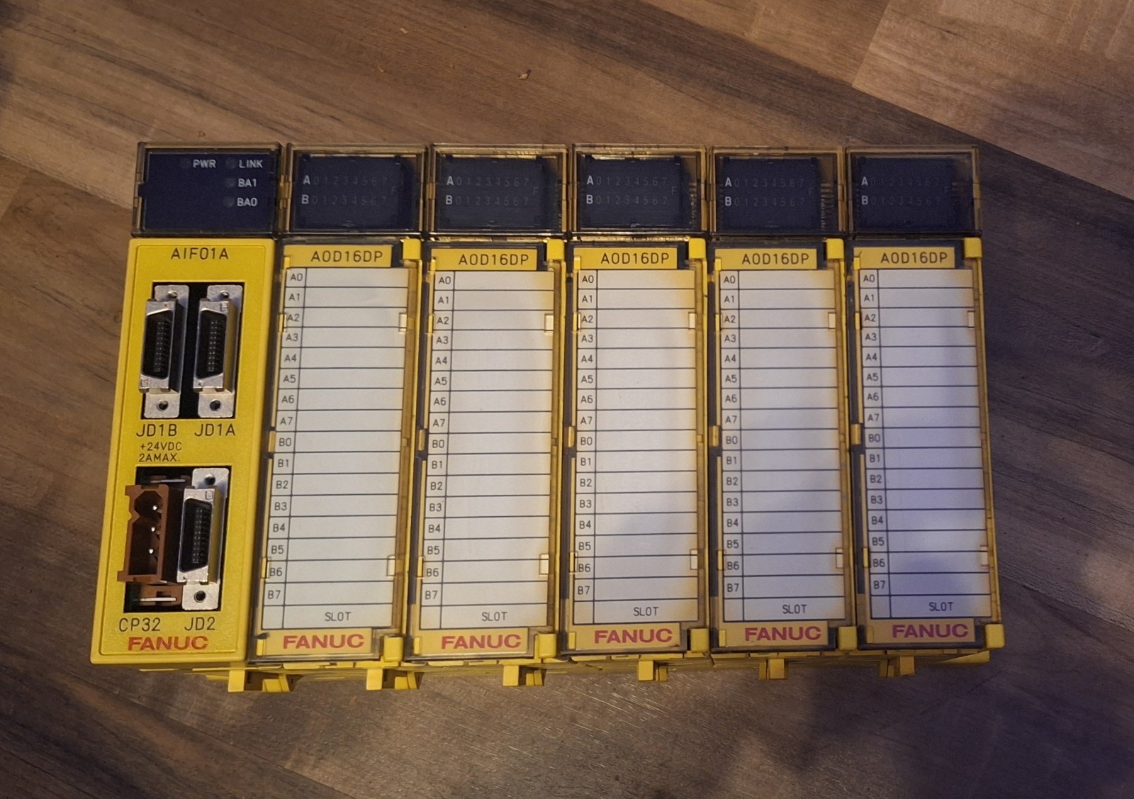 FANUC A03B-0819-C002 Chassis + (1) A03B-0819-C011 + (5) A03B-0819-C182