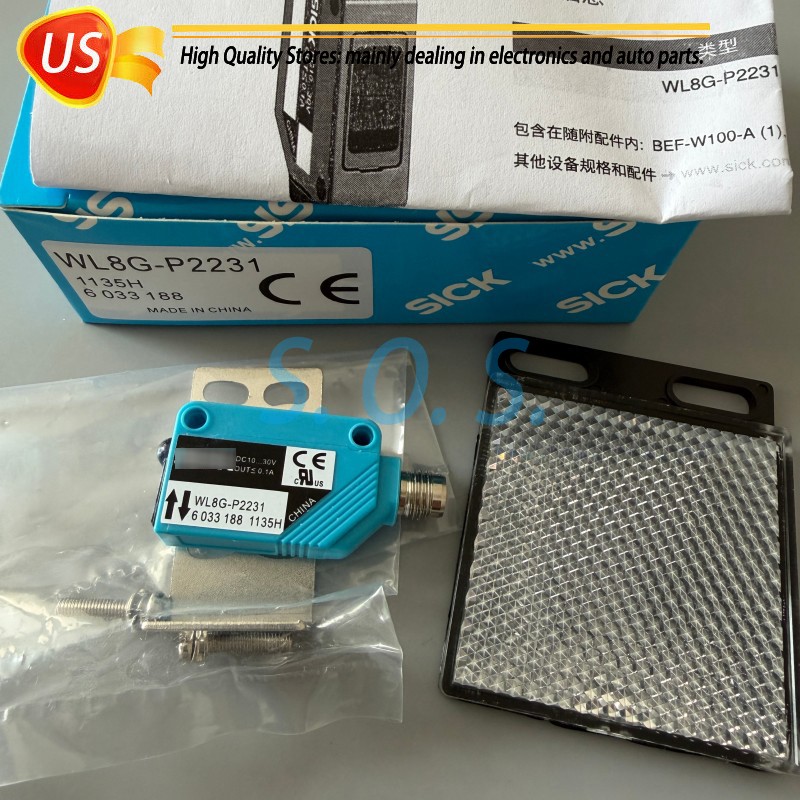 For SICK WL8G-P2231 6033188 10-30VDC Retroreflective Photoelectric Sensor Switch