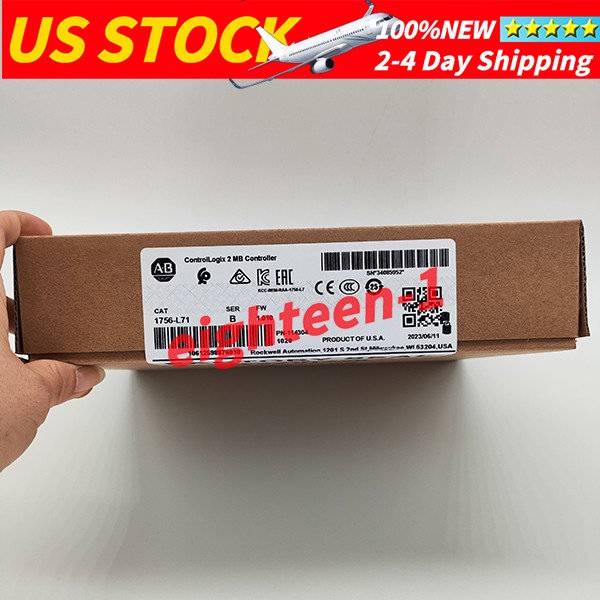 Allen Bradley 1756-L71 ControlLogix 2MB Controller PLC 1756L71: New Sealed