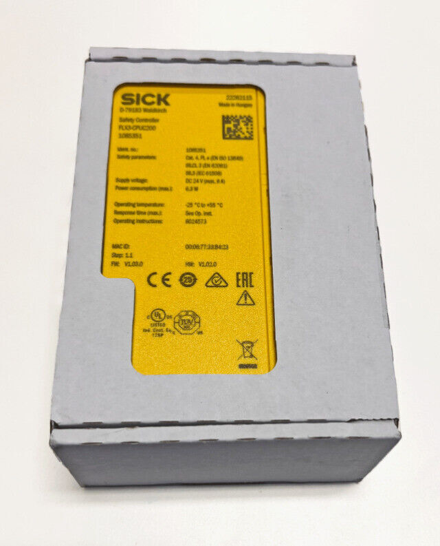 SICK FLEXISOFT SAFETY CONTROLLER 1085351 FLX3-CPUC200 NEw 16983-6 BRAND NEW