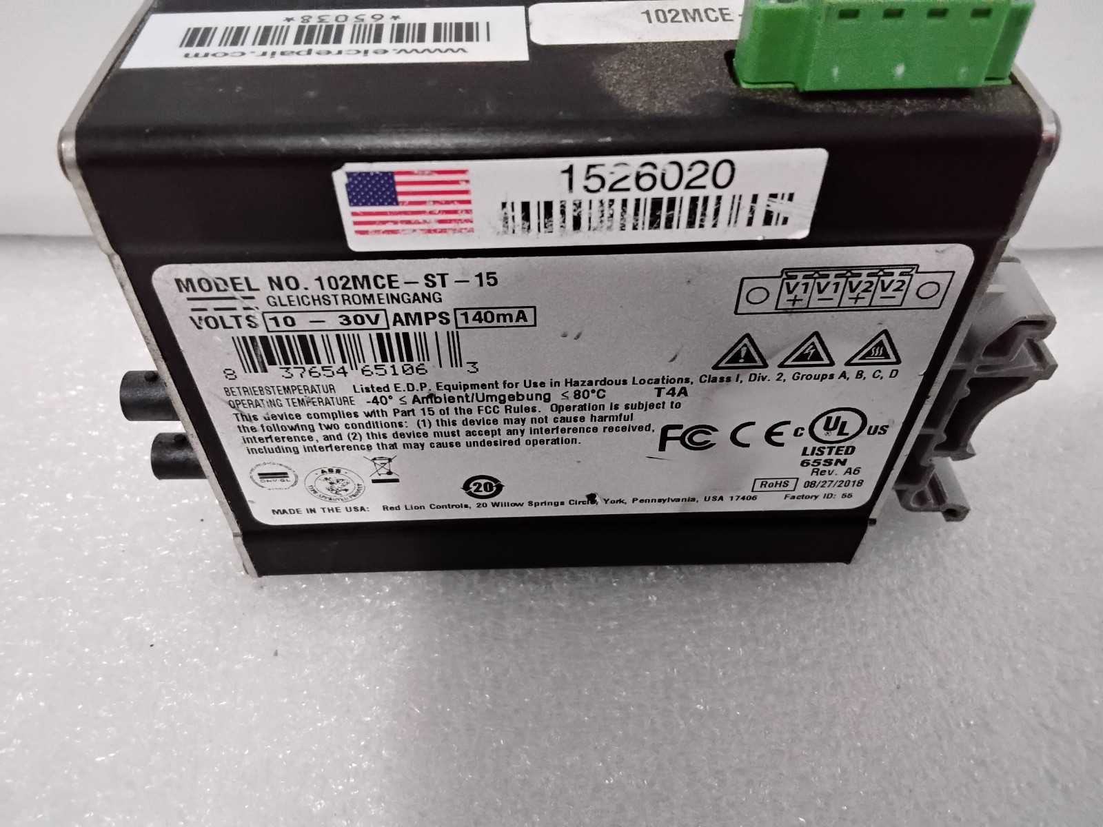 N-Tron 102MCE-ST-15 Media Converter