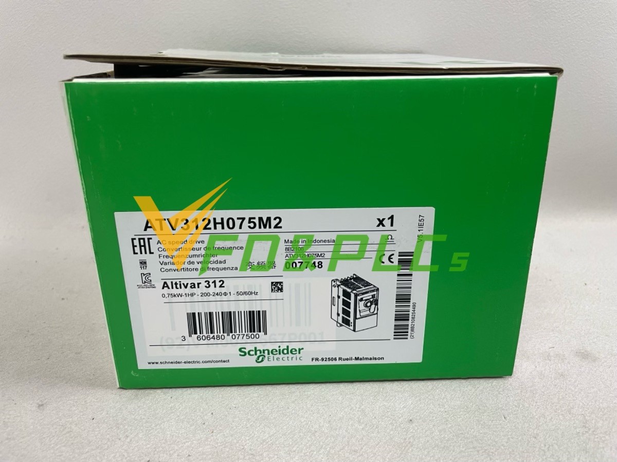 ATV312H075M2 1PC NEW Schneider ATV312H075M2 Inverter 0.75KW 220V Fast Shipping