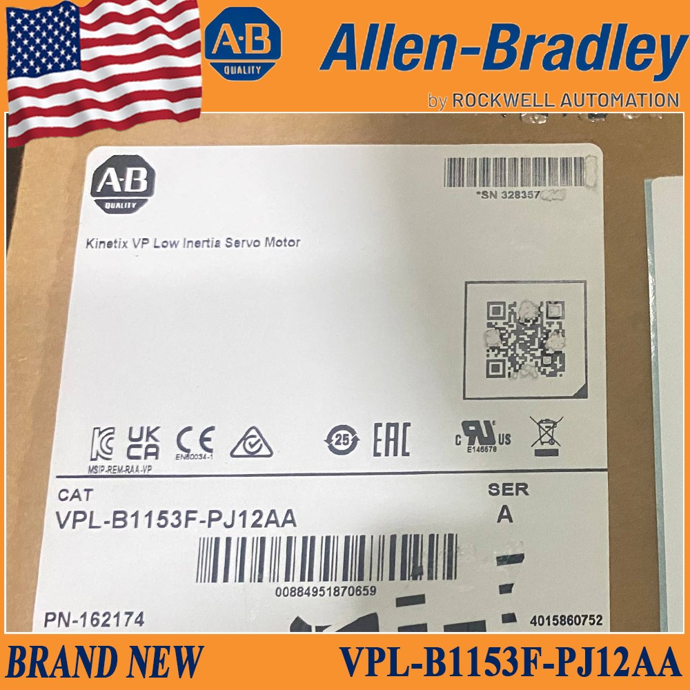 VPL-B1153F-PJ12AA New NEW PLC Kinetix VP Low Inertia Servo Motor US Stock