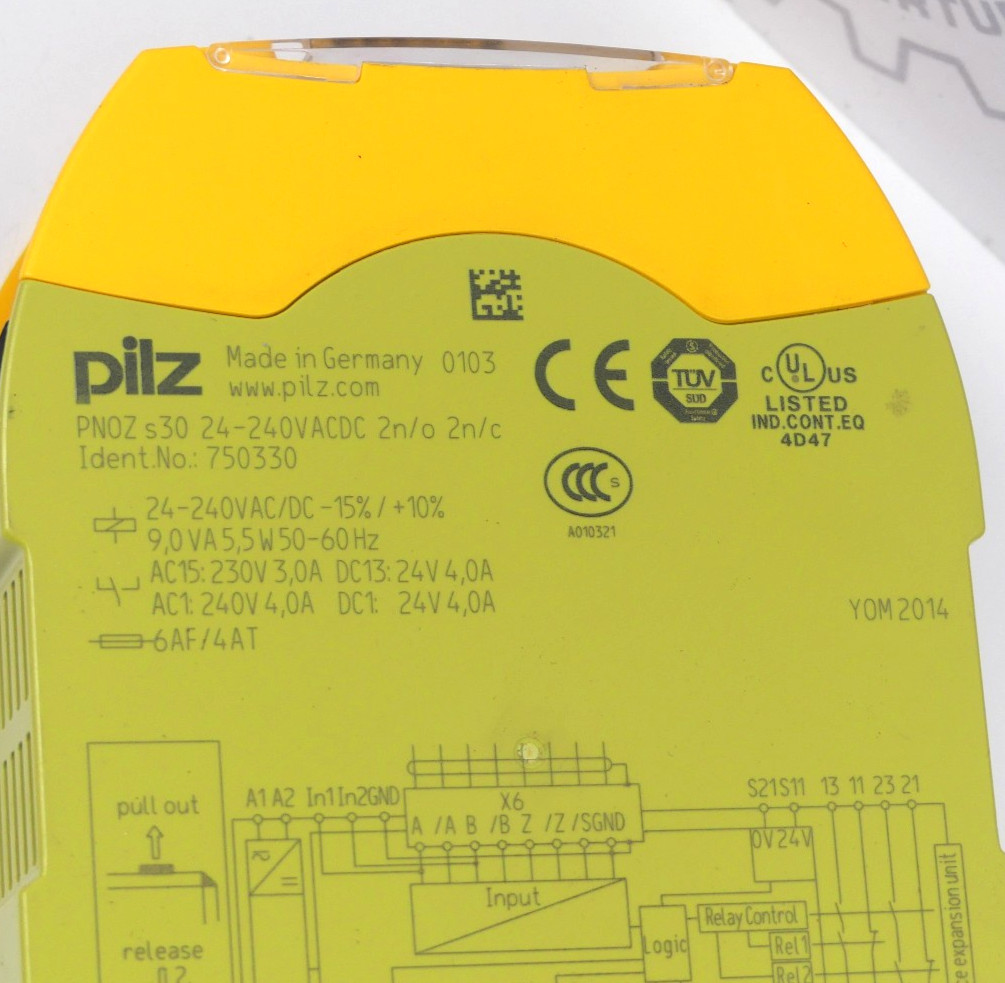 Pilz PNOZ s30 24-240VACDC 2n/o 2n/c 750330 PNOZsigma Safety Switchgear