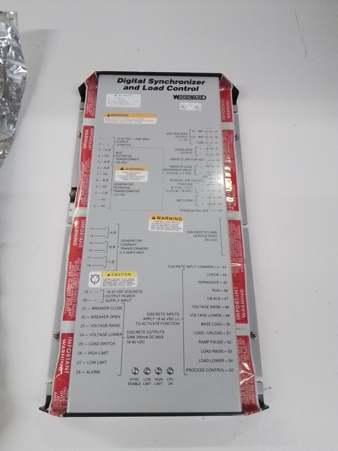 NEW WOODWARD 9905-797 REV H DIGITAL SYNCHRONIZER AND LOAD CONTROL Generator