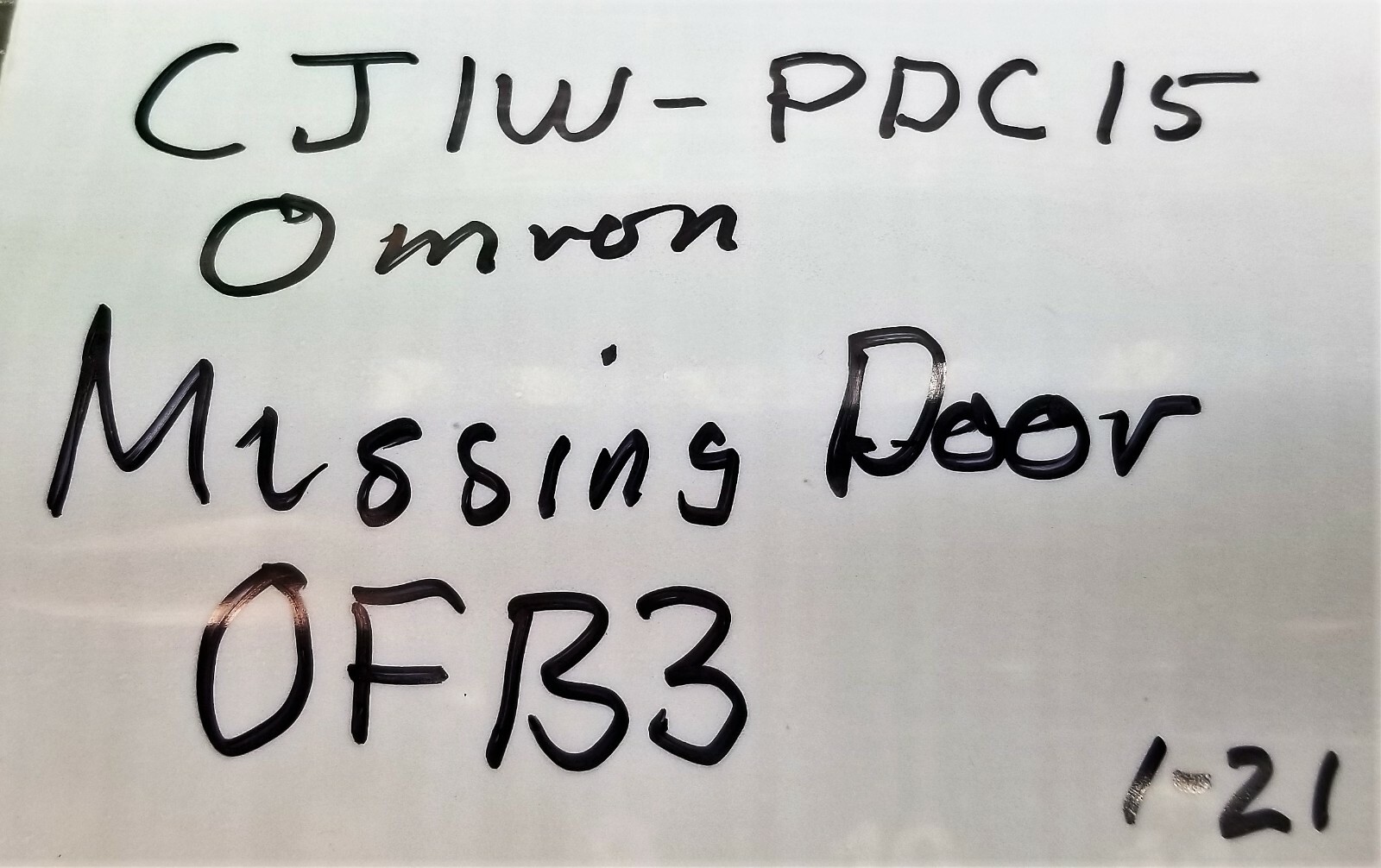 OMRON CJ1W-PDC15 ISOLATED A/D UNIT WORKING PULL MISSING DOOR [OFB3]