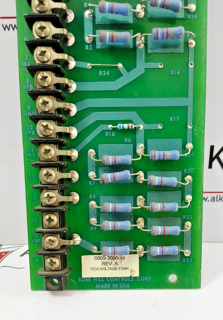 ROSS HILL CONTROLS 0509-3000-18 VOLTAGE FEEDBACK SCHEM & ASSY 200D343 FAST SHIP