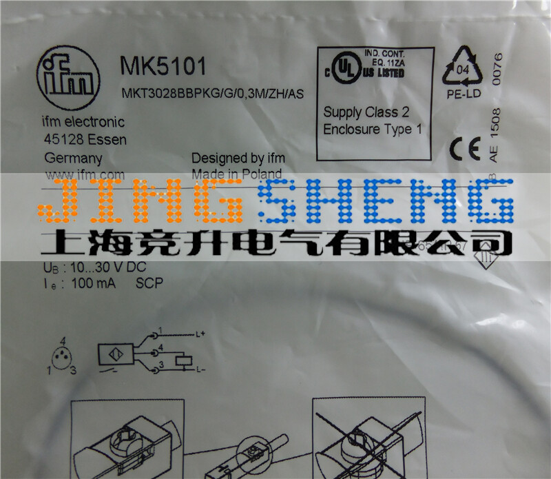 1PC NEW IFM Proximity Switch MK5101MKT3028BBPKG / G / 0.3M / ZH / AS #YX