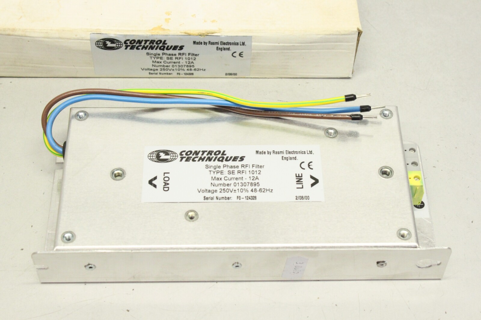 Control Techniques SE RFI 1012 12A 250V Single Phase RFI Filter SERFI1012