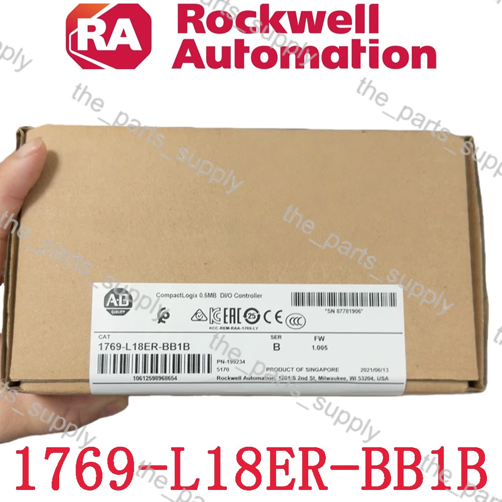 AB CompactLogix 0.5MB DI/O Controller 1769-L18ER-BB1B