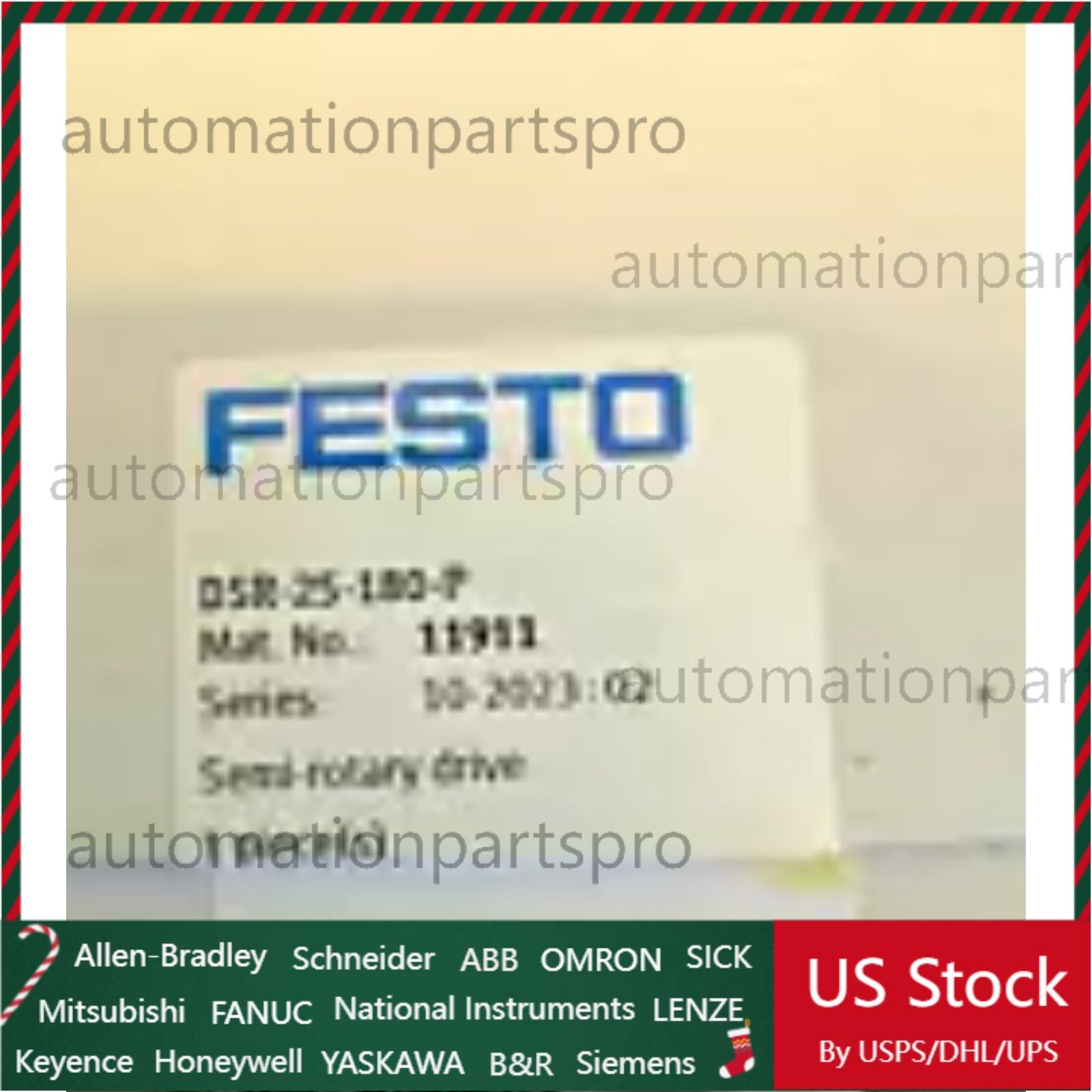 New DSR-25-180-P Festo 11911 Semi-rotary drive Fast Shipping