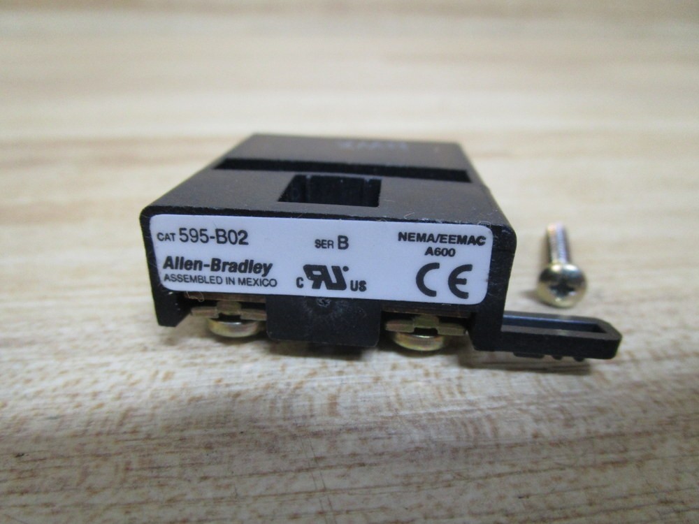 Allen Bradley 595-B02 Auxiliary Contact 595-BO2 (Pack of 3)