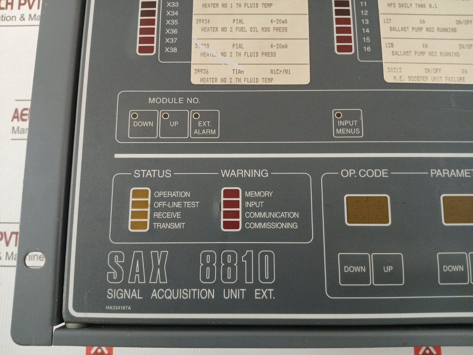 NOR CONTROL SAX 8810 Signal Acquisition Unit Extender NA 1008.1, NN-832.1, NN-80