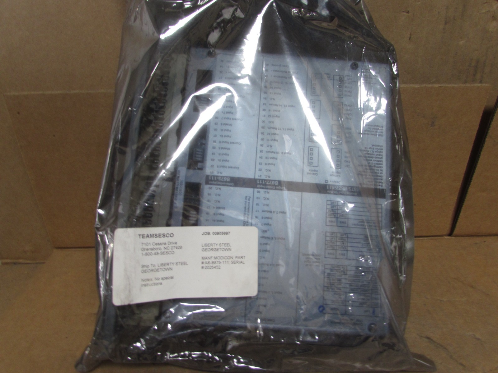MODICON ASB875111ANALOG INPUT MODULE CONTROL ( NEW IN PACKAGE ) ***MAKE OFFER***