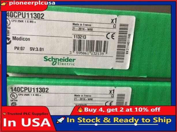 1 PCS Schneider 140CPU11302 PLC Controller CPU Module 140CPU11302 New In Box