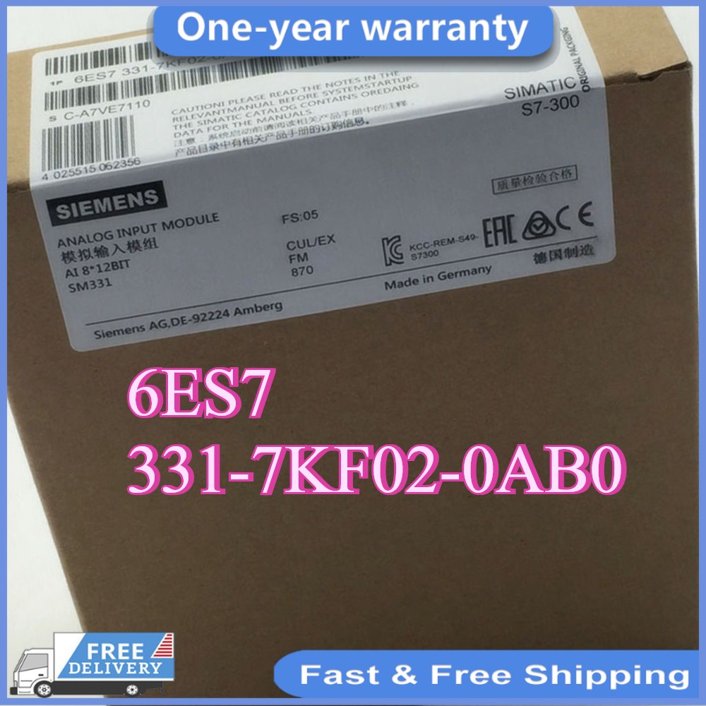 NEW 6ES7 331-7KF02-0AB0 SIEMENS 6ES7331-7KF02-0AB0 S7-300 Analog Input Module