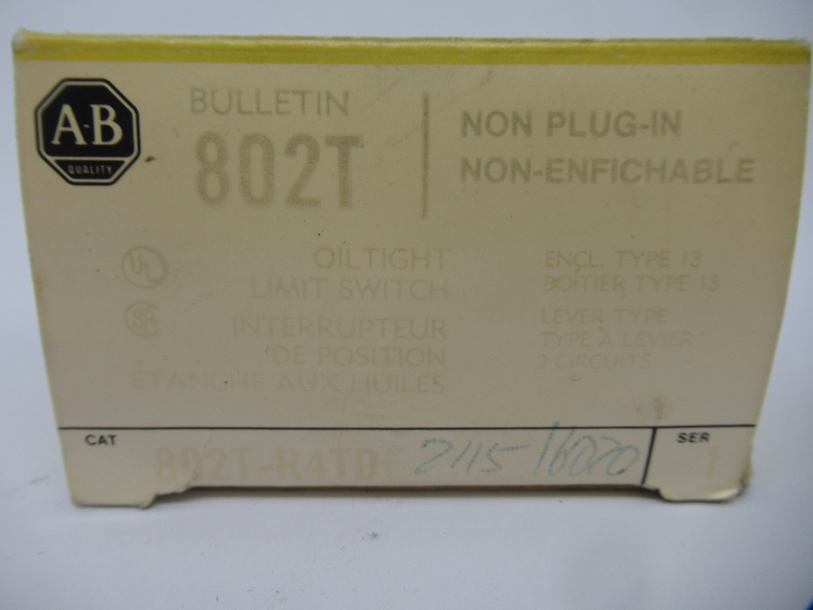 Allen-Bradley 802T-R4TD Series 1 Time Delay Oiltight Limit Switch 3A 120V NEW