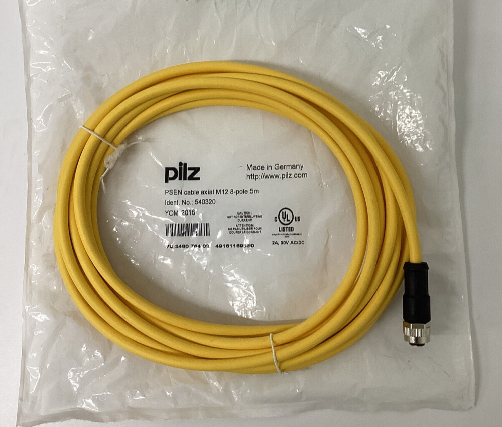 Pilz 540320 Cable Cordset M12 8-pole 5M
