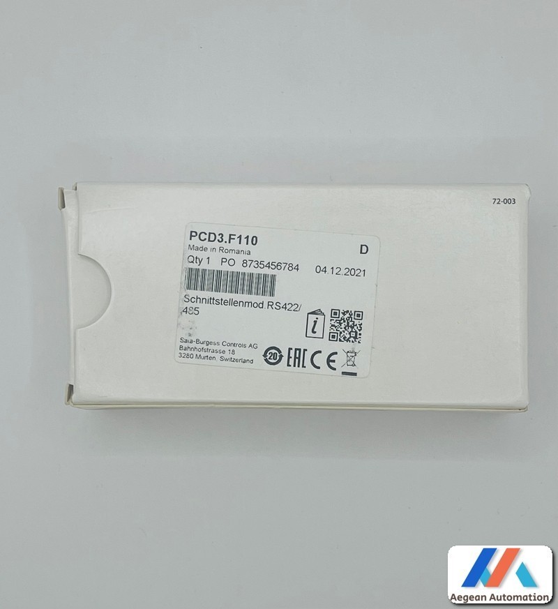 SAIA BURGESS CONTROLS PCD3.F110 Serial Interface Module RS422/RS485 NEW