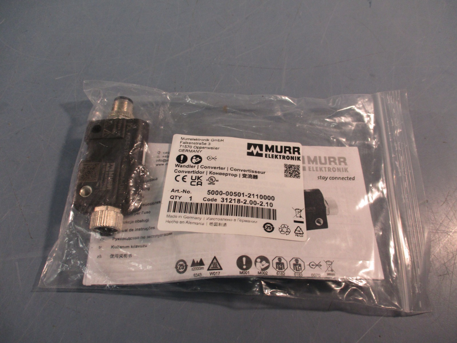 MURR ELEKTRONIK 5000-00501-2110000 I/O Link Analog Converter