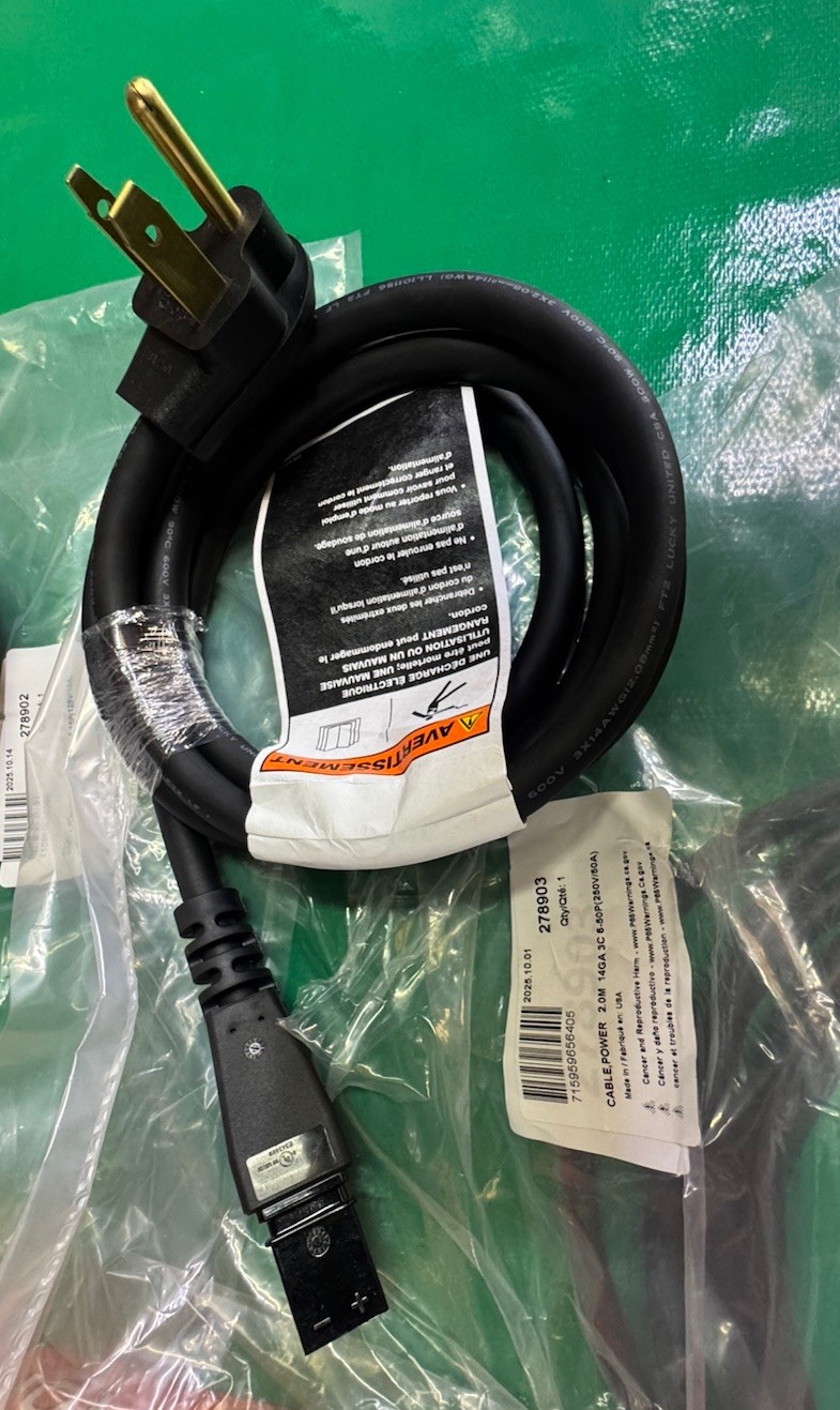278903 Power Cable 220 Volt For MAXTAR 161 NEW NEW Miller Welder Parts