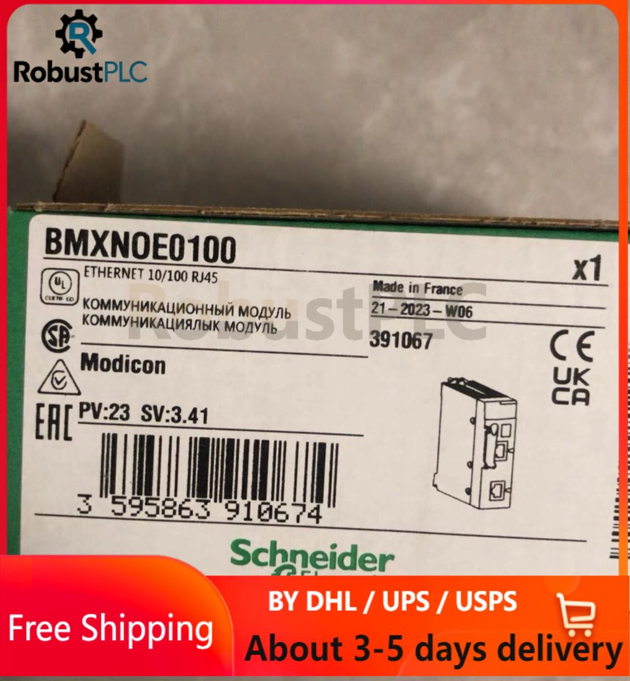 BMXNOE0100 100% PLC module controller, free of shipping US Free TAX