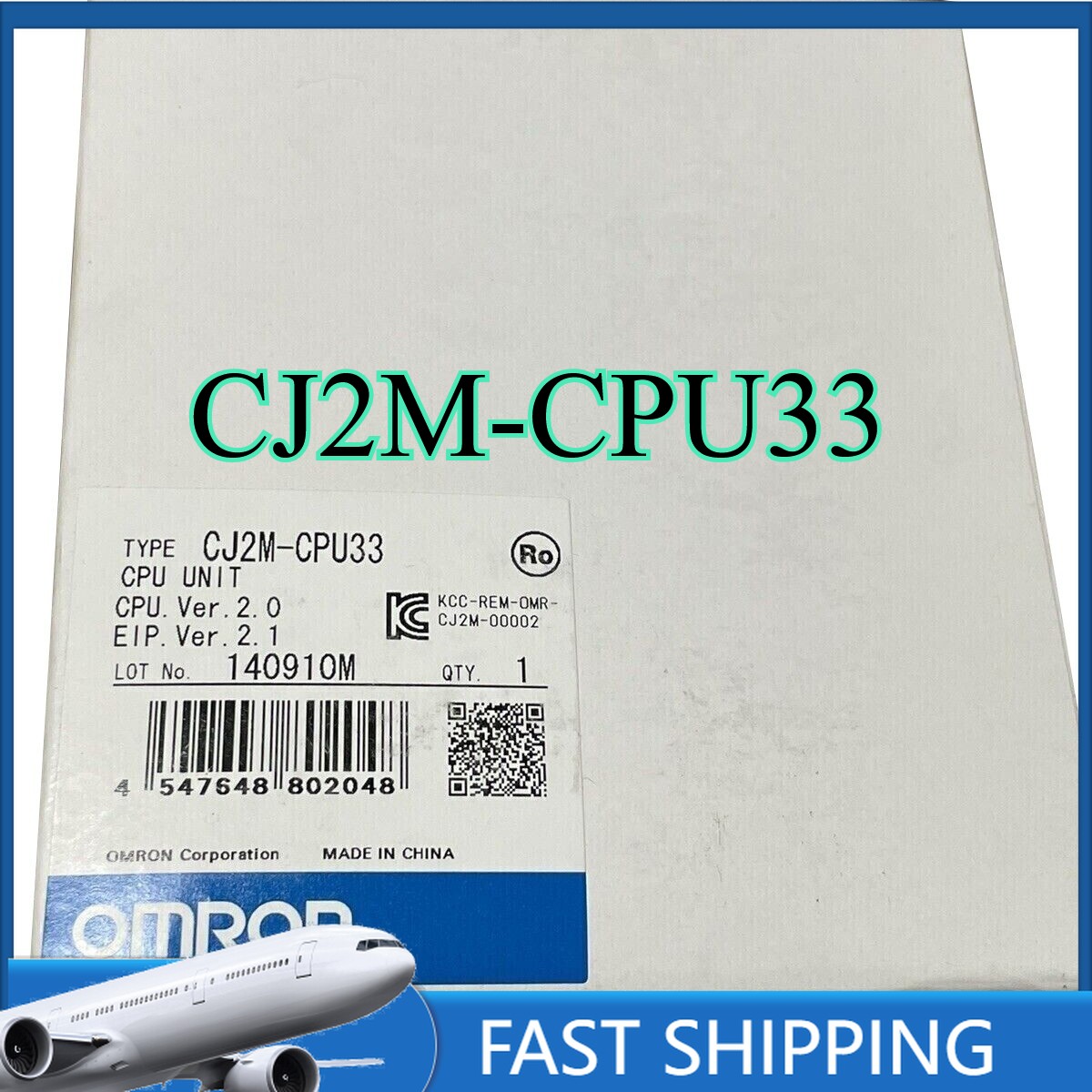 CJ2M-CPU33 New Sealed OMRON PLC Module CJ2MCPU33 One-year Warranty Fast Shipping