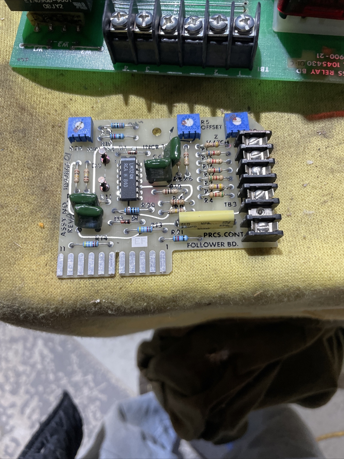 NIDEC CORP 1045430 FIELD LOSS RELAY BOARD Follower BD 1042866