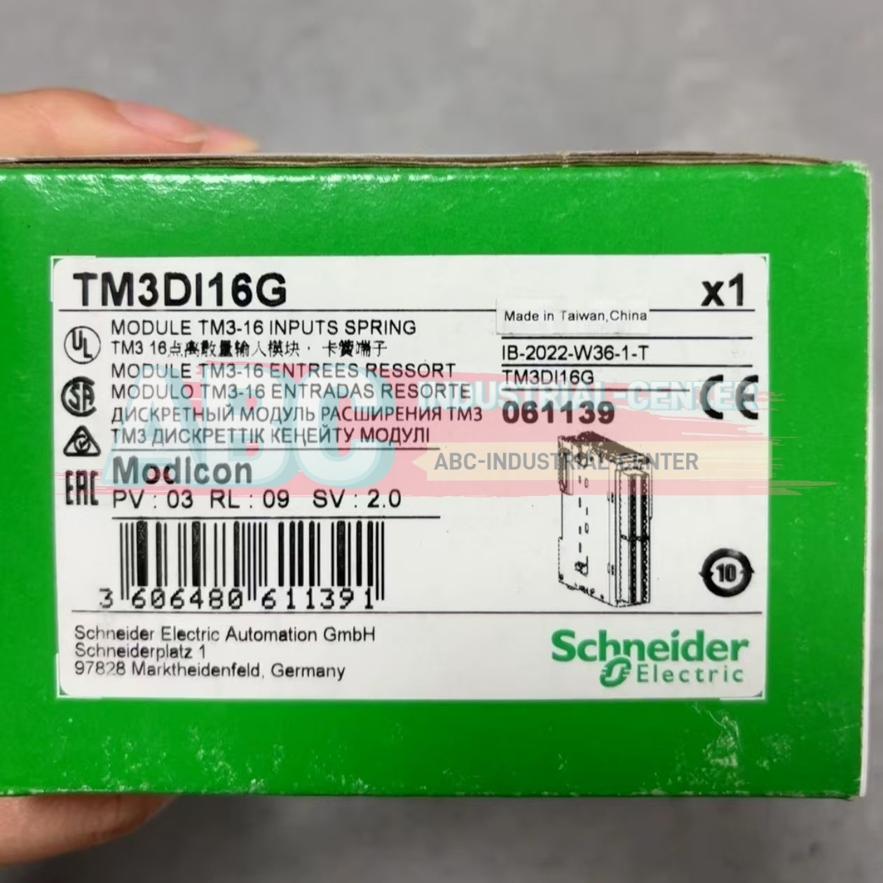 1PCS New Schneider TM3DI16G programmable controller#