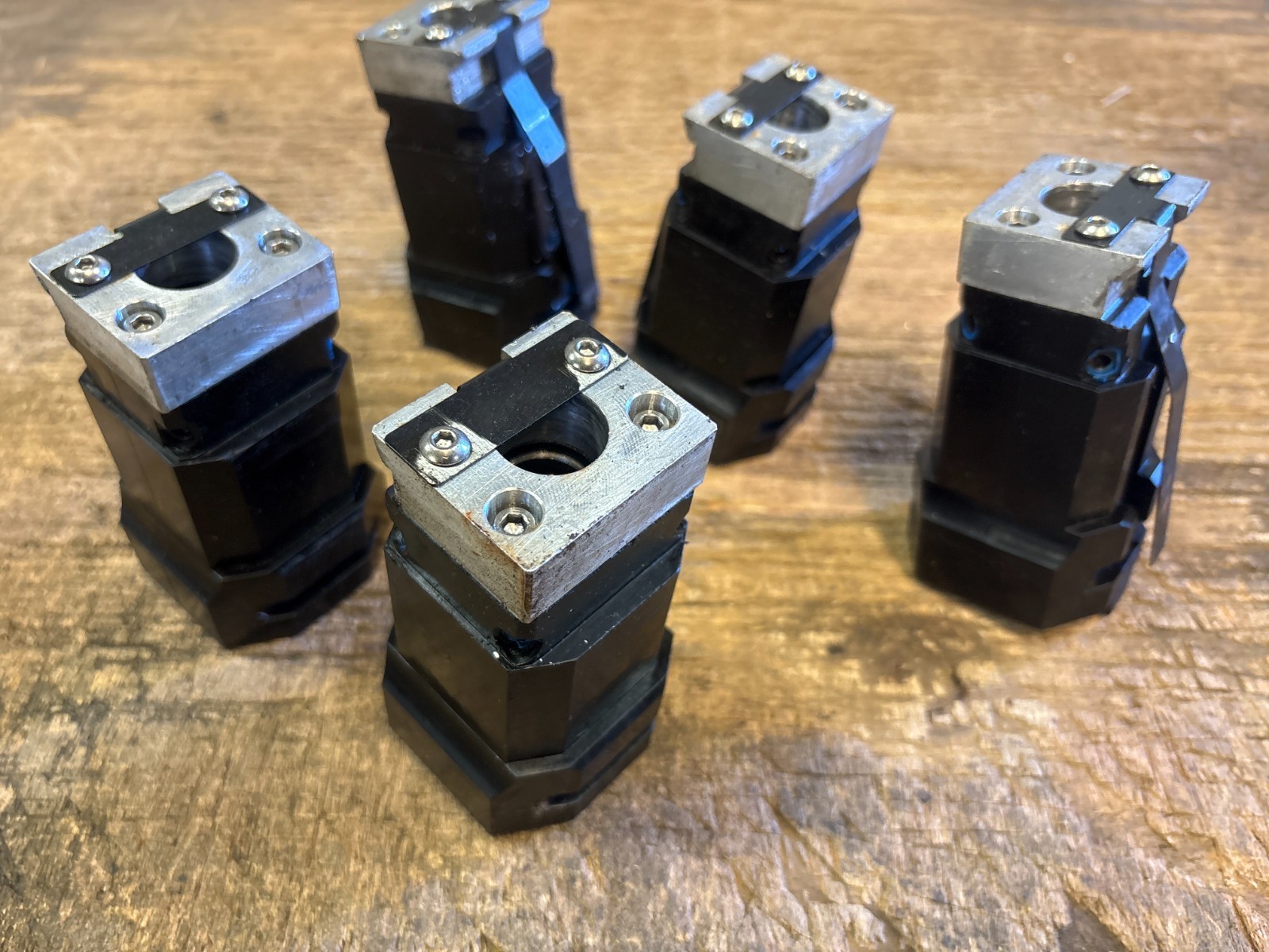 Lot of (5) MAKINO A55 DELTA HMC HORIZONTAL MACHINING CENTER_TOOL POD POT HOLDERS