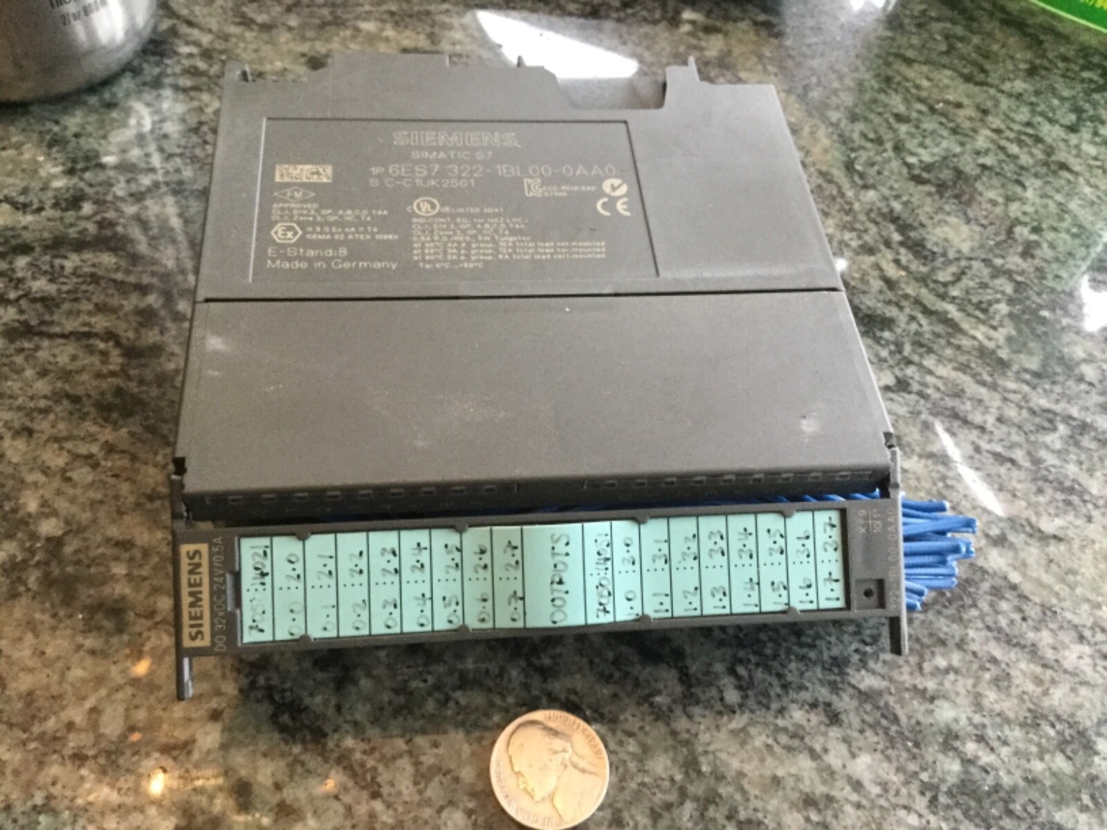 Siemens Simatic S7 1P 6ES7 322-1BL00-0AA0 S C-C1UK2501 board used take out