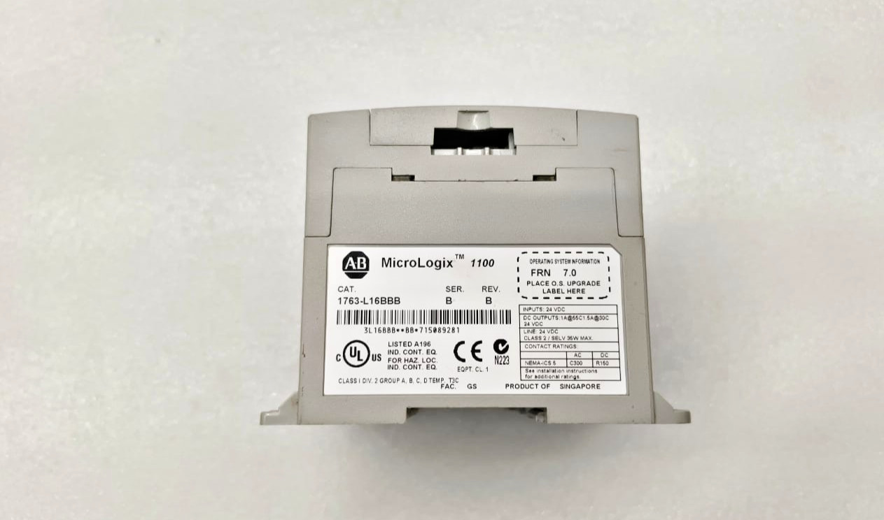 Allen Bradley 1763-L16BBB Micrologix 1100 PLC SER.B Product of Singapore.