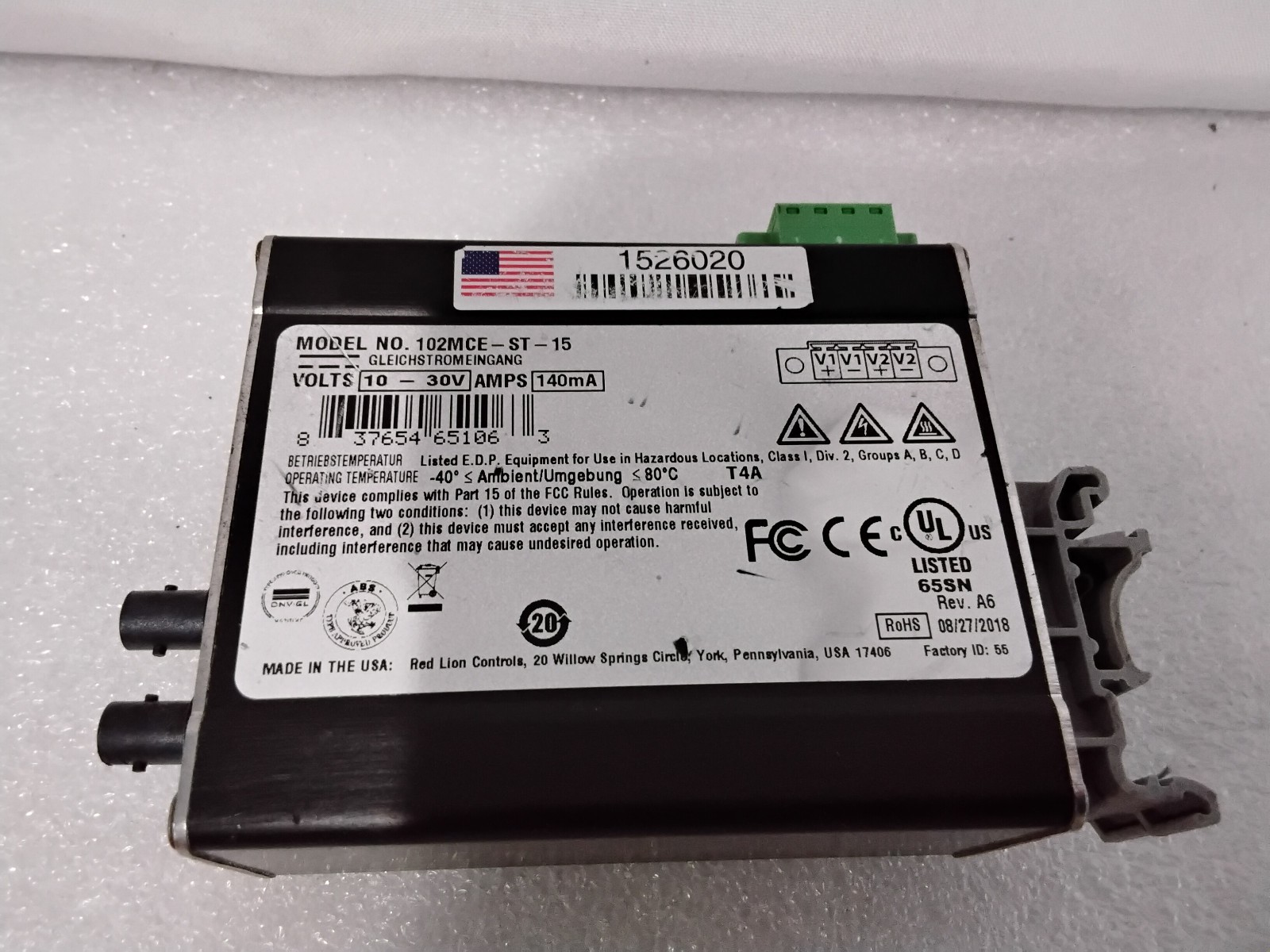 N-Tron 102MCE-ST-15 Media Converter